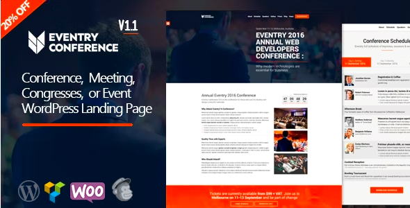 Eventor - Meetup Conference WordPress Landing Page - 4